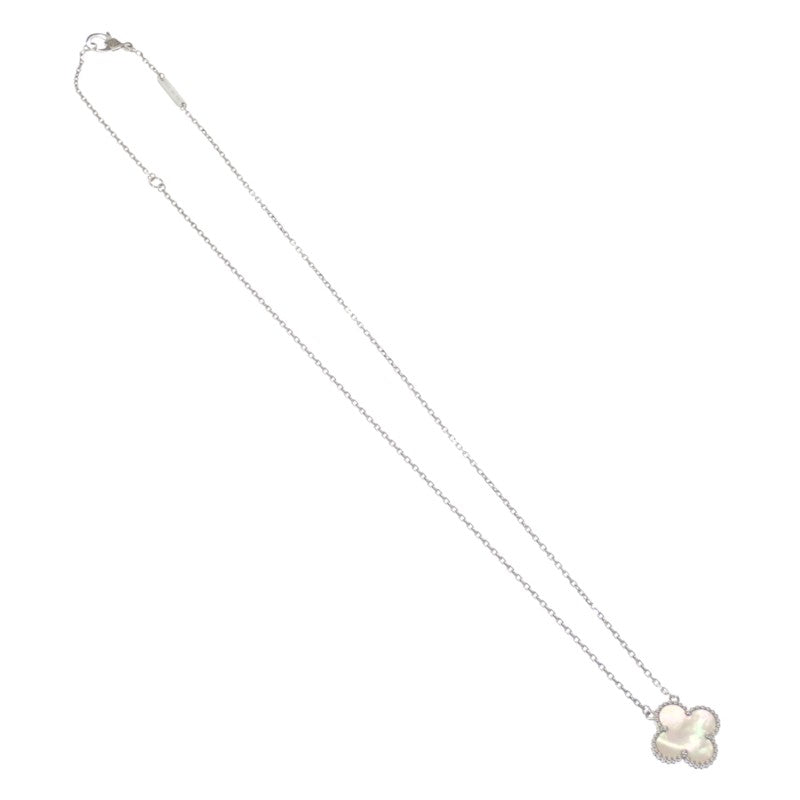 ヴァンクリーフ＆アーペル Van Cleef & Arpels ヴィンテージアルハンブラ VCARF48700 ネックレス K18ホワイトゴールド マザーオブパール レディース【中古】【Aランク】