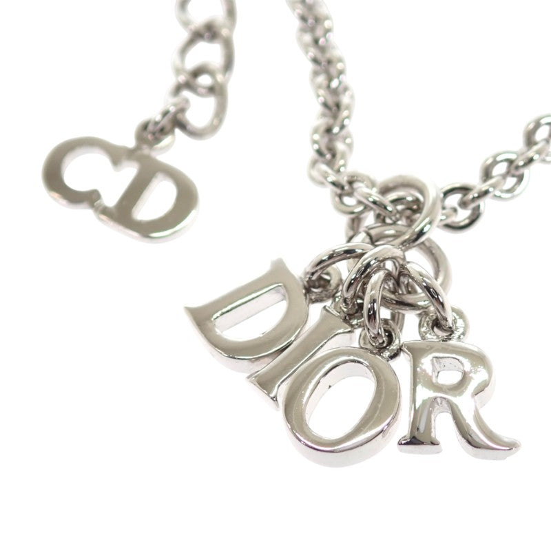 ディオール Dior ヴィンテージ ロゴ ネックレス メタル シルバー レディース【中古】【ABランク】