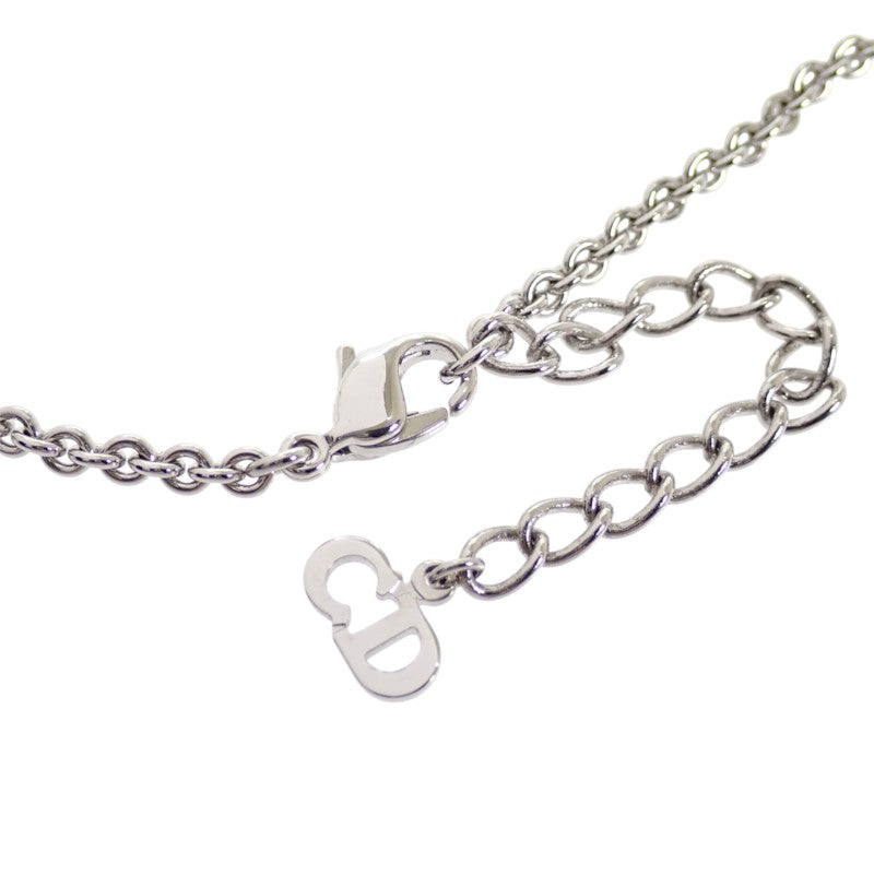 ディオール Dior ヴィンテージ ロゴ ネックレス メタル シルバー レディース【中古】【ABランク】