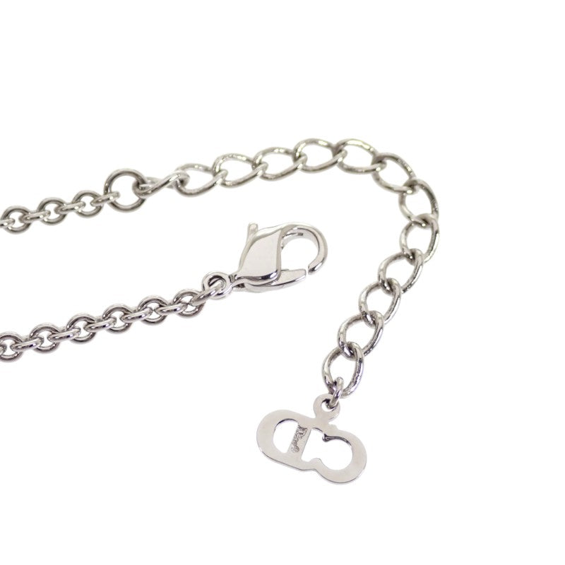ディオール Dior ヴィンテージ ロゴ ネックレス メタル シルバー レディース【中古】【ABランク】