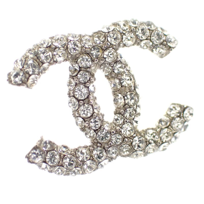 シャネル CHANEL ココマーク ピアス メタル クリスタル シルバー レディース【中古】【Aランク】