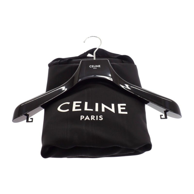 セリーヌ CELINE クラシック ウール テディジャケット M 2V56D896C.38NO スタジャン ウール ラムスキン ブラック メンズ【中古】【ABランク】