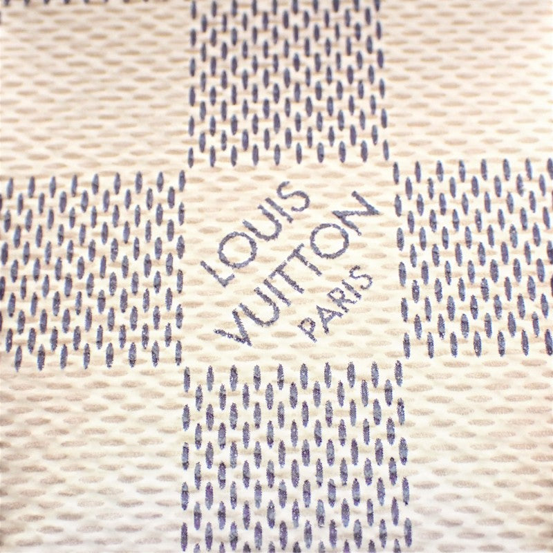 ルイヴィトン LOUIS VUITTON ポルトフォイユ・クレマンス N61264 長財布 ダミエアズールキャンバス ホワイト ゴールド金具 レディース【中古】【Sランク】