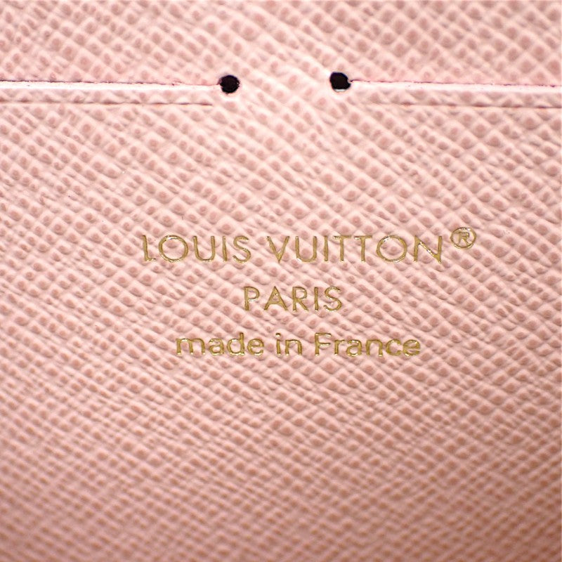 ルイヴィトン LOUIS VUITTON ポルトフォイユ・クレマンス N61264 長財布 ダミエアズールキャンバス ホワイト ゴールド金具 レディース【中古】【Sランク】