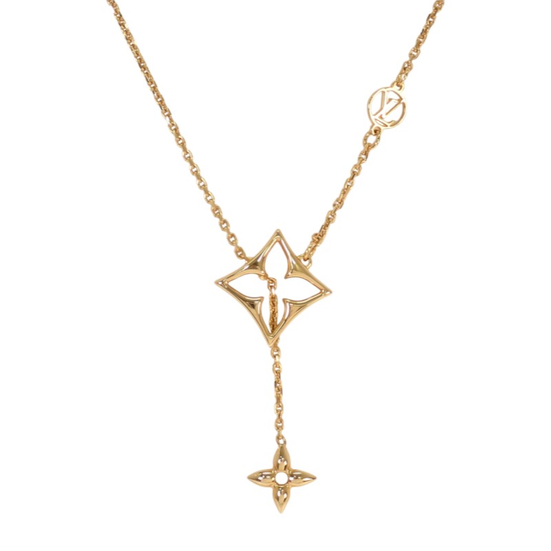 ルイヴィトン LOUIS VUITTON ネックレス LV フラワーグラム M01234 ネックレス メタル ゴールド レディース【中古】【Aランク】