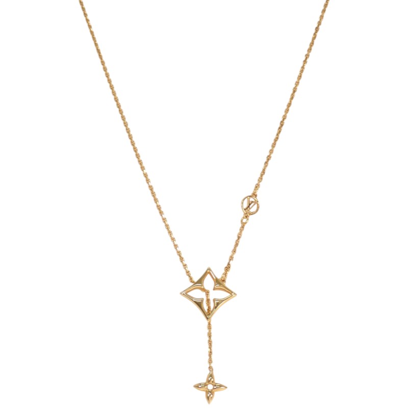 ルイヴィトン LOUIS VUITTON ネックレス LV フラワーグラム M01234 ネックレス メタル ゴールド レディース【中古】【Aランク】