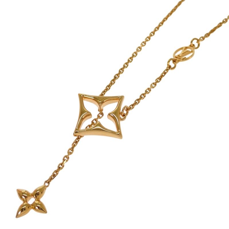ルイヴィトン LOUIS VUITTON ネックレス LV フラワーグラム M01234 ネックレス メタル ゴールド レディース【中古】【Aランク】