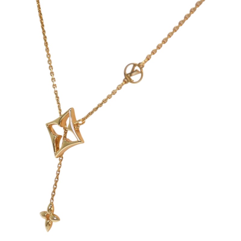 ルイヴィトン LOUIS VUITTON ネックレス LV フラワーグラム M01234 ネックレス メタル ゴールド レディース【中古】【Aランク】