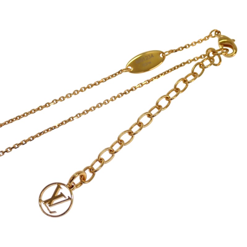 ルイヴィトン LOUIS VUITTON ネックレス LV フラワーグラム M01234 ネックレス メタル ゴールド レディース【中古】【Aランク】