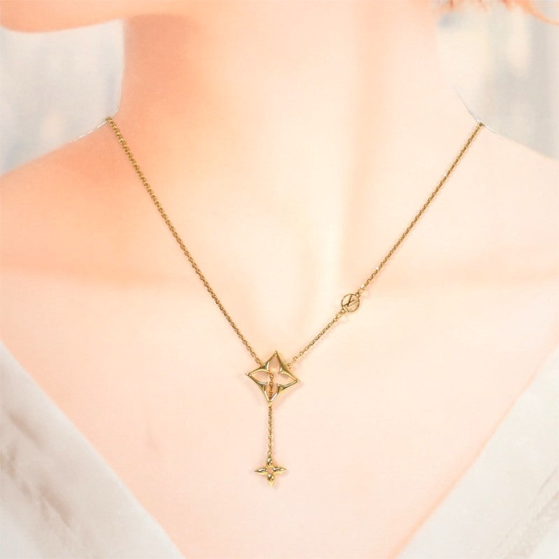 ルイヴィトン LOUIS VUITTON ネックレス LV フラワーグラム M01234 ネックレス メタル ゴールド レディース【中古】【Aランク】