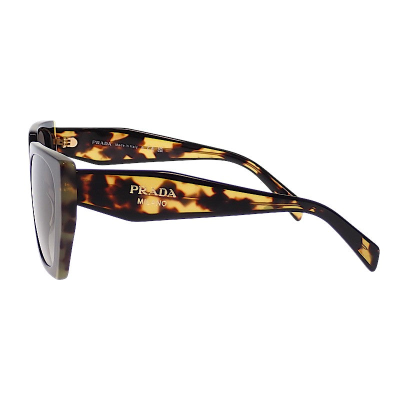 プラダ PRADA ウェリントン SPR15W サングラス プラスチック ブラウン グレー レディース【中古】【Aランク】