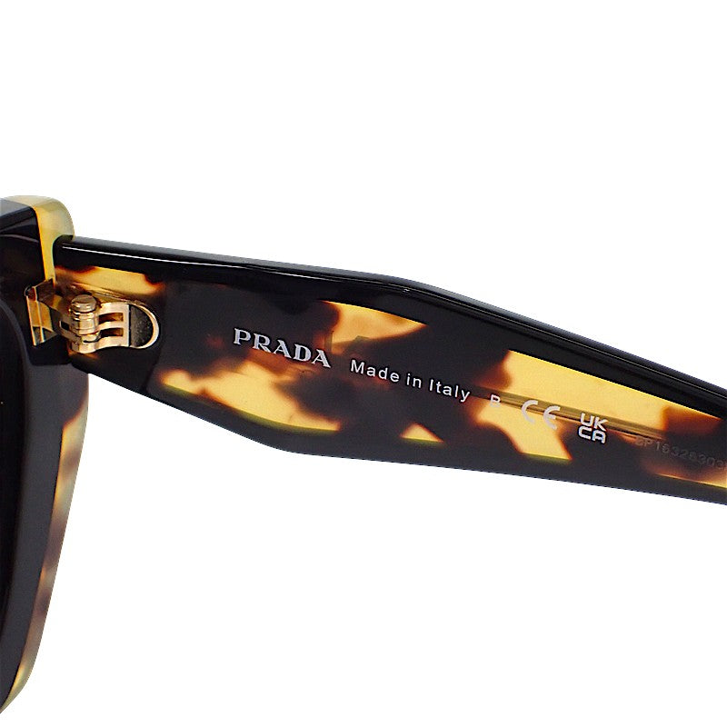プラダ PRADA ウェリントン SPR15W サングラス プラスチック ブラウン グレー レディース【中古】【Aランク】