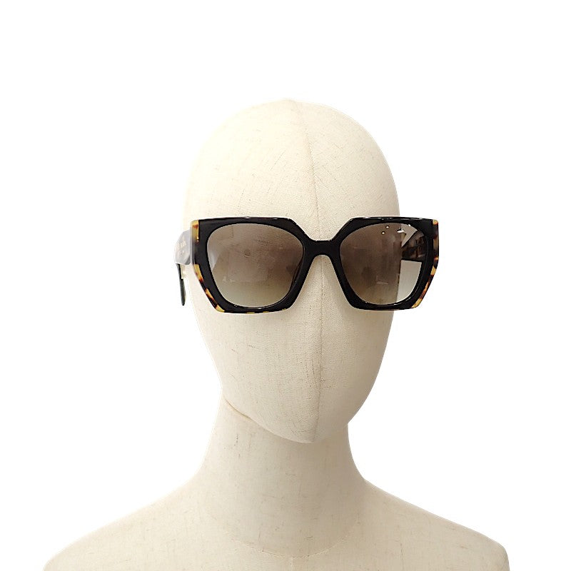 プラダ PRADA ウェリントン SPR15W サングラス プラスチック ブラウン グレー レディース【中古】【Aランク】