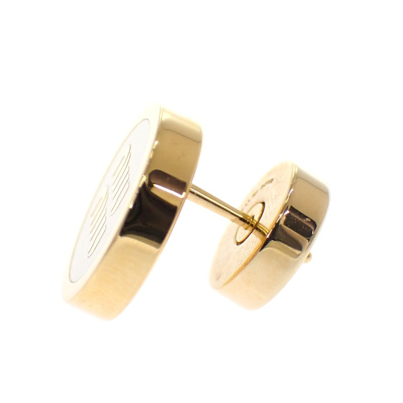 ミュウミュウ MIUMIU エナメル 5JO912_2F6T ピアス メタル ホワイト ゴールド レディース【中古】【Aランク】