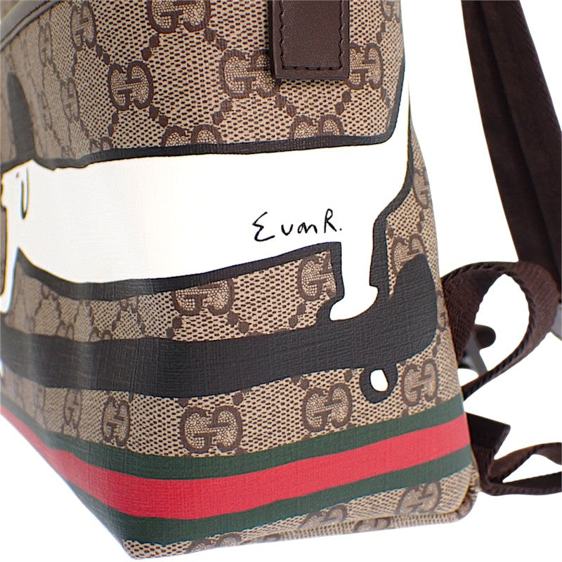 グッチ GUCCI GUCCI × Euan Roberts GG チルドレンズ ドッグ プリント バックパック 782708 リュック・デイパック PU ベージュ レディース キッズ【中古】【Aランク】