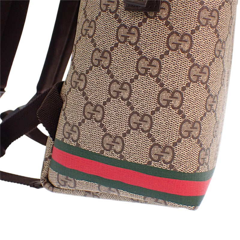 グッチ GUCCI GUCCI × Euan Roberts GG チルドレンズ ドッグ プリント バックパック 782708 リュック・デイパック PU ベージュ レディース キッズ【中古】【Aランク】