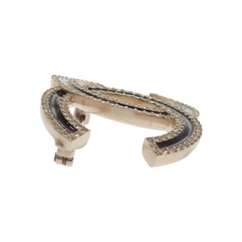 シャネル CHANEL ココマーク C23K ブローチ メタル クリスタル ゴールド ブラック レディース【中古】【Aランク】