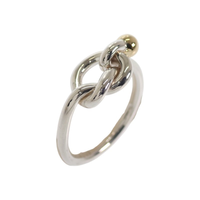 ティファニー TIFFANY&Co. フック＆アイ ラブノット 13号 リング シルバー925 K18イエローゴールド レディース【中古】【Aランク】