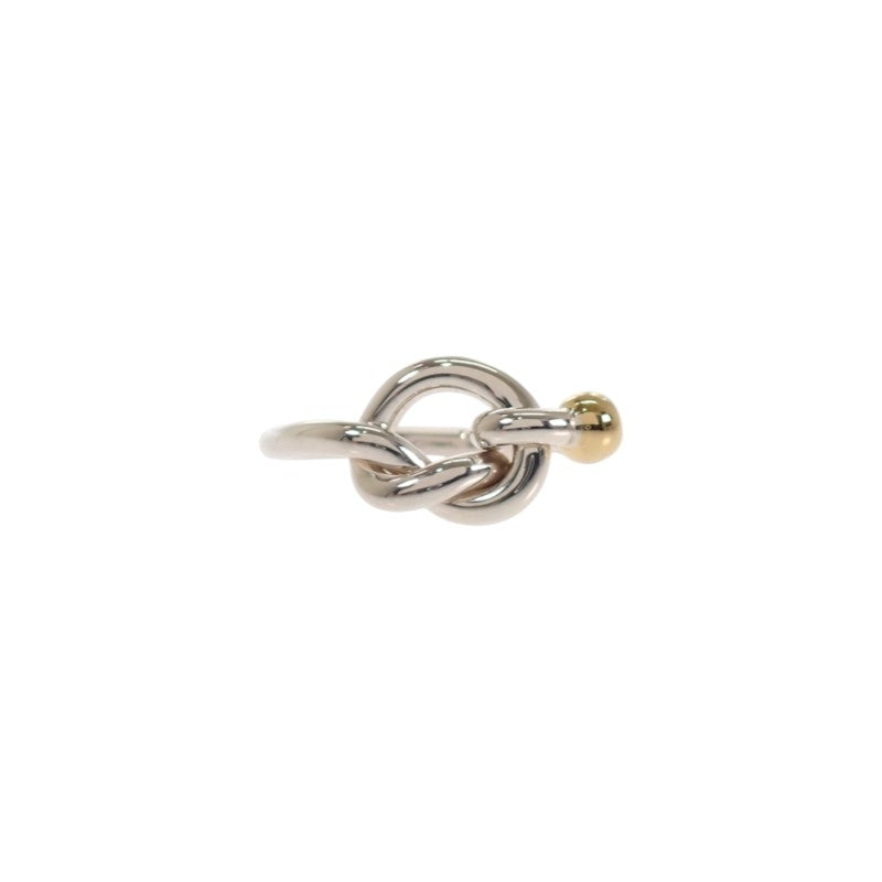 ティファニー TIFFANY&Co. フック＆アイ ラブノット 13号 リング シルバー925 K18イエローゴールド レディース【中古】【Aランク】