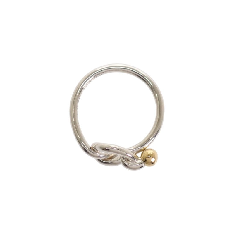 ティファニー TIFFANY&Co. フック＆アイ ラブノット 13号 リング シルバー925 K18イエローゴールド レディース【中古】【Aランク】