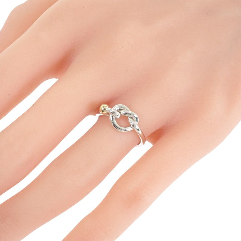 ティファニー TIFFANY&Co. フック＆アイ ラブノット 13号 リング シルバー925 K18イエローゴールド レディース【中古】【Aランク】