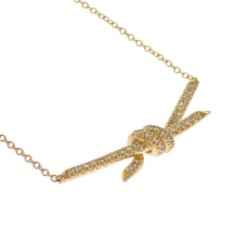 ティファニー TIFFANY&Co. ノット 70300370 ネックレス K18イエローゴールド ダイヤモンド レディース【中古】【Aランク】