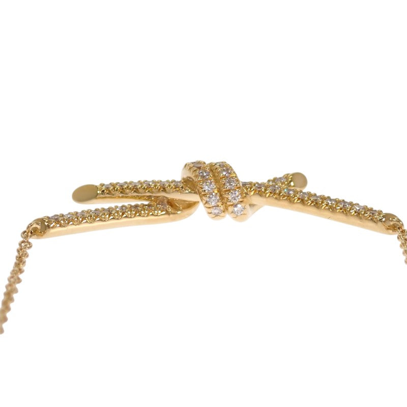 ティファニー TIFFANY&Co. ノット 70300370 ネックレス K18イエローゴールド ダイヤモンド レディース【中古】【Aランク】