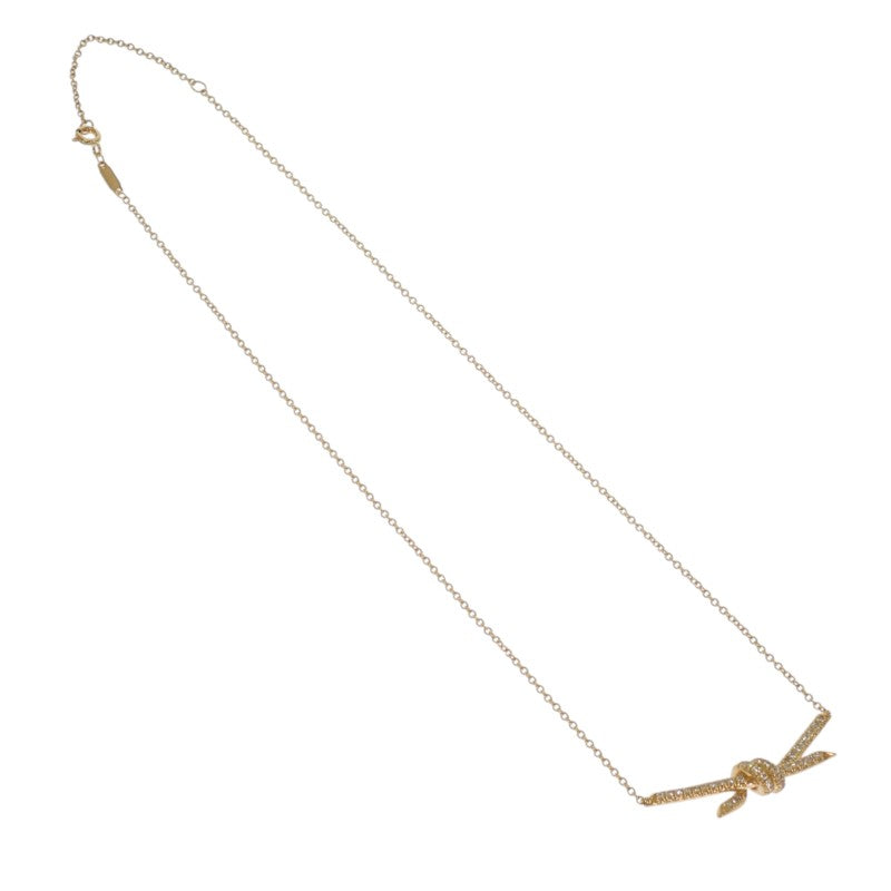 ティファニー TIFFANY&Co. ノット 70300370 ネックレス K18イエローゴールド ダイヤモンド レディース【中古】【Aランク】