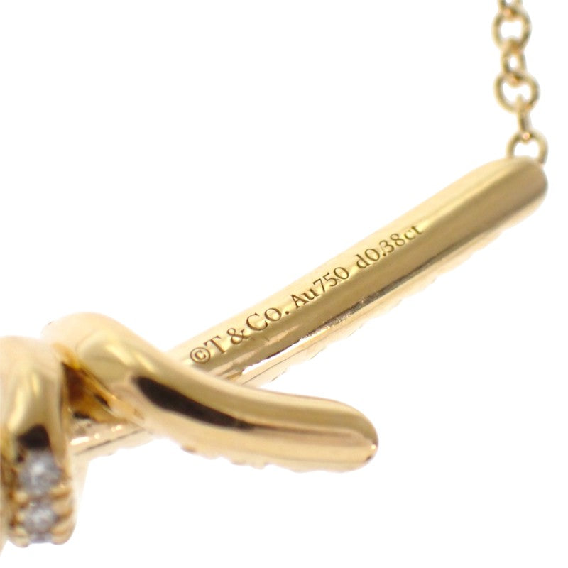 ティファニー TIFFANY&Co. ノット 70300370 ネックレス K18イエローゴールド ダイヤモンド レディース【中古】【Aランク】