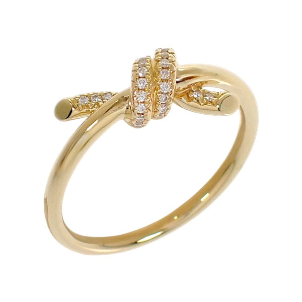 ティファニー TIFFANY&Co. ノット 11号 69346855 リング K18イエローゴールド ダイヤモンド レディース【中古】【Aランク】