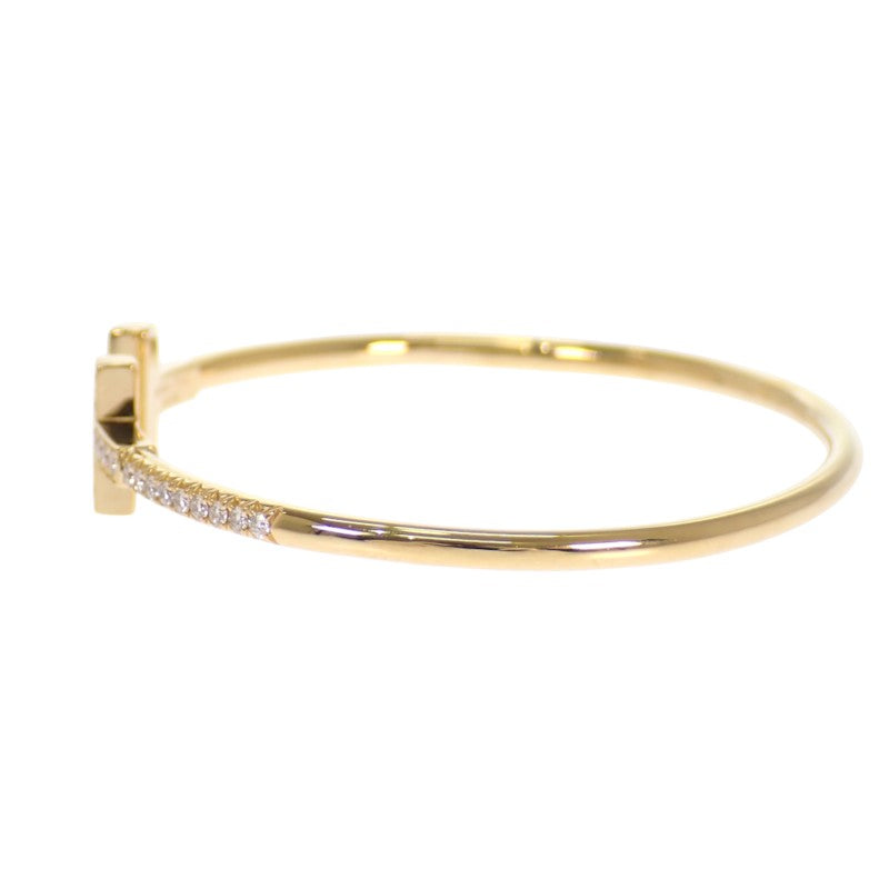 ティファニー TIFFANY&Co. Tワイヤー パヴェ ダイヤモンド 73588235 バングル K18イエローゴールド ダイヤモンド スモール レディース【中古】【ABランク】