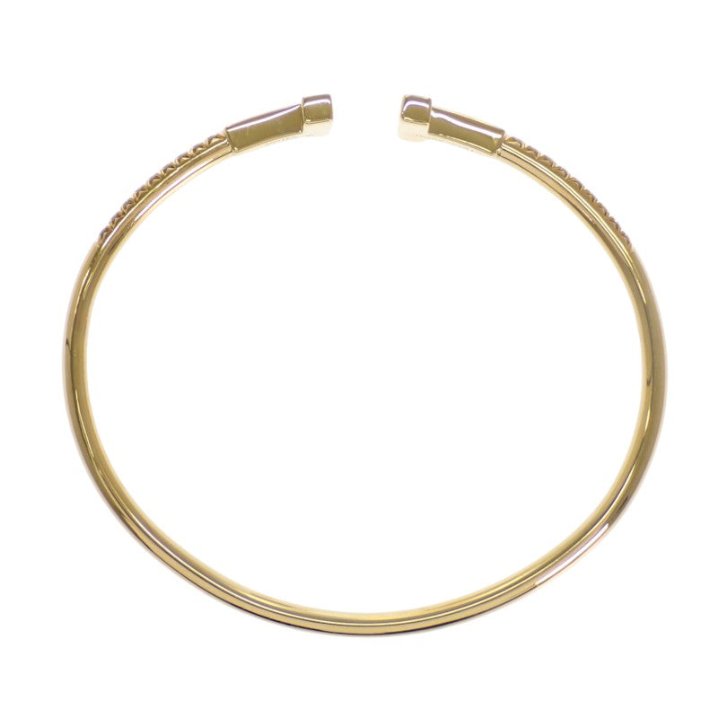 ティファニー TIFFANY&Co. Tワイヤー パヴェ ダイヤモンド 73588235 バングル K18イエローゴールド ダイヤモンド スモール レディース【中古】【ABランク】