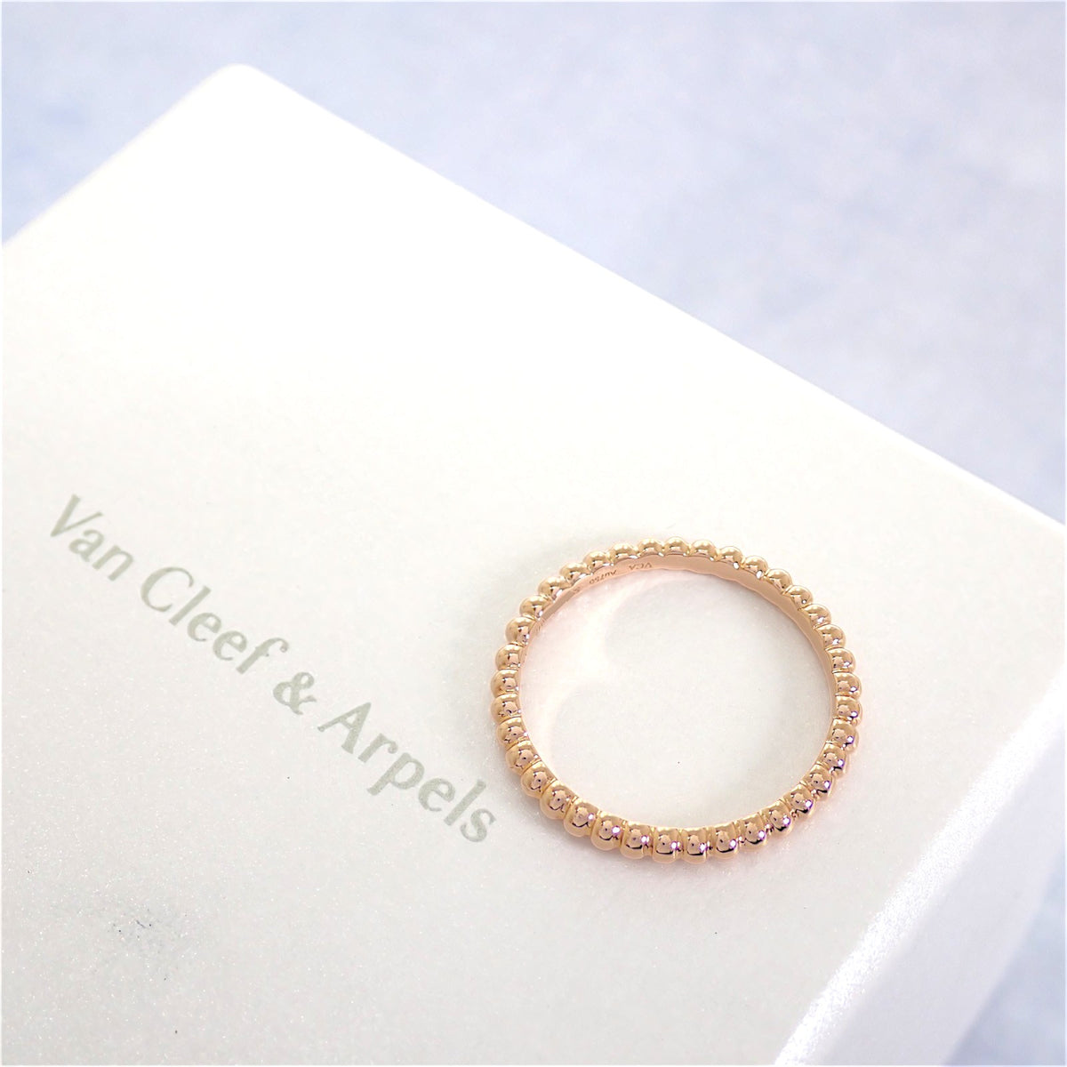 ヴァンクリーフ＆アーペル Van Cleef & Arpels ペルレ ゴールドパール スモール 14.5号 VCARN33055 リング K18ピンクゴールド #55 レディース メンズ【中古】【Aランク】