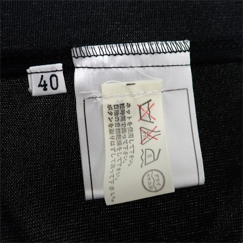 シャネル CHANEL シアーボタンシャツ ヴィンテージ 40 P10150 V00417 94305 長袖シャツ ブラック レディース【中古】【ABランク】