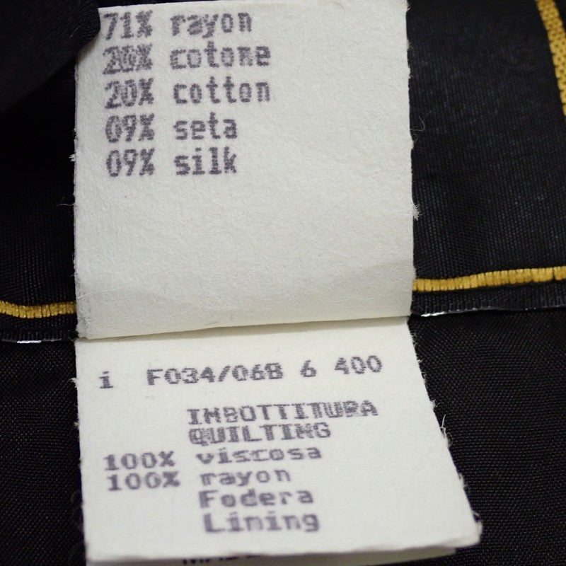 フェンディ FENDI ガウンコート ヴィンテージ 90s 40 F034/068 その他アウター コットン ナイロン シルク ブラック レディース メンズ【中古】【ABランク】