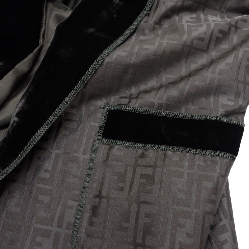 フェンディ FENDI ガウンコート ヴィンテージ 90s 40 F034/068 その他アウター コットン ナイロン シルク ブラック レディース メンズ【中古】【ABランク】