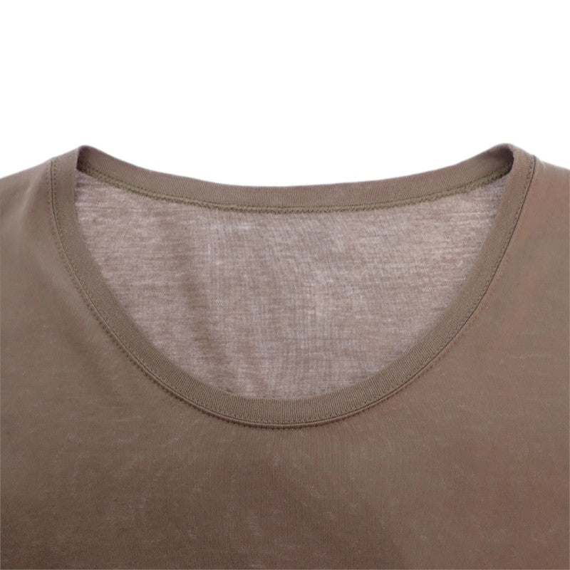 エルメス HERMES ロングスリーブ カットソー XL 長袖Ｔシャツ コットン グレージュ レディース【中古】【Bランク】