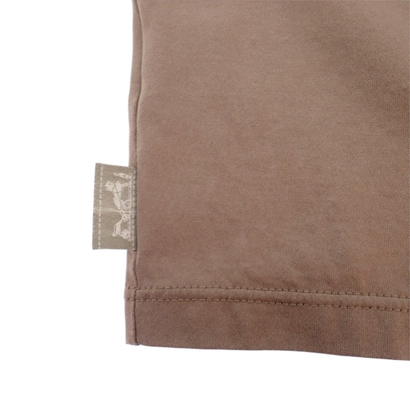 エルメス HERMES ロングスリーブ カットソー XL 長袖Ｔシャツ コットン グレージュ レディース【中古】【Bランク】