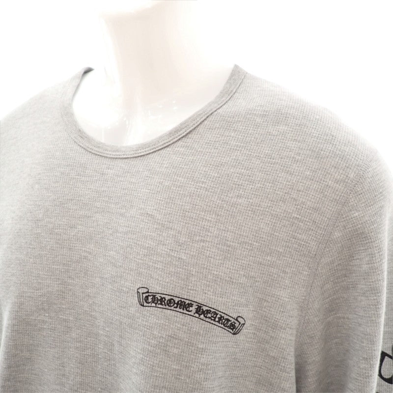 クロムハーツ CHROME HEARTS サーマルロングスリーブシャツ XL 408207011******784 長袖シャツ コットン ポリエステル グレー メンズ【中古】【Aランク】