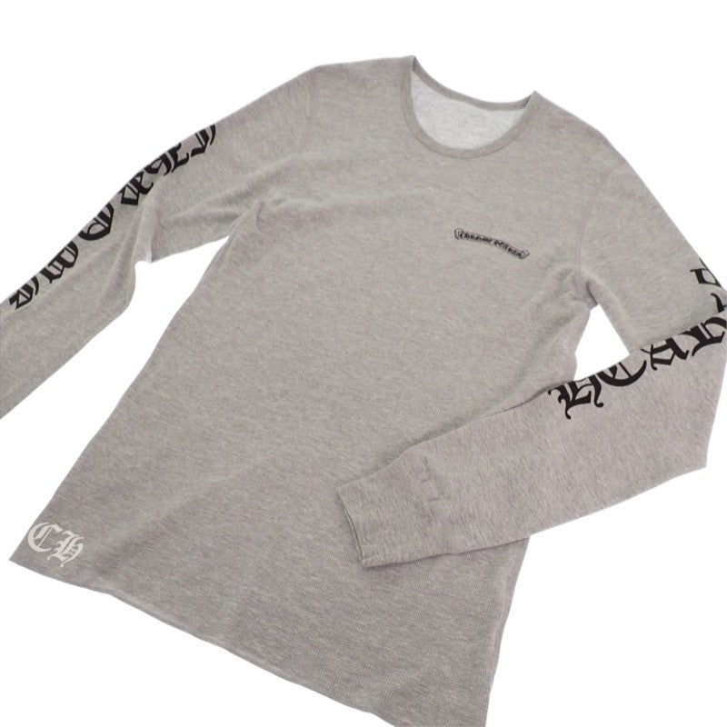 クロムハーツ CHROME HEARTS サーマルロングスリーブシャツ XL 408207011******784 長袖シャツ コットン ポリエステル グレー メンズ【中古】【Aランク】