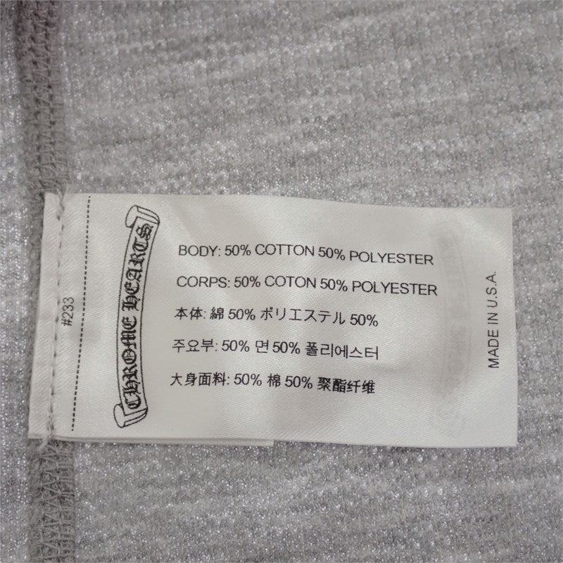 クロムハーツ CHROME HEARTS サーマルロングスリーブシャツ XL 408207011******784 長袖シャツ コットン ポリエステル グレー メンズ【中古】【Aランク】