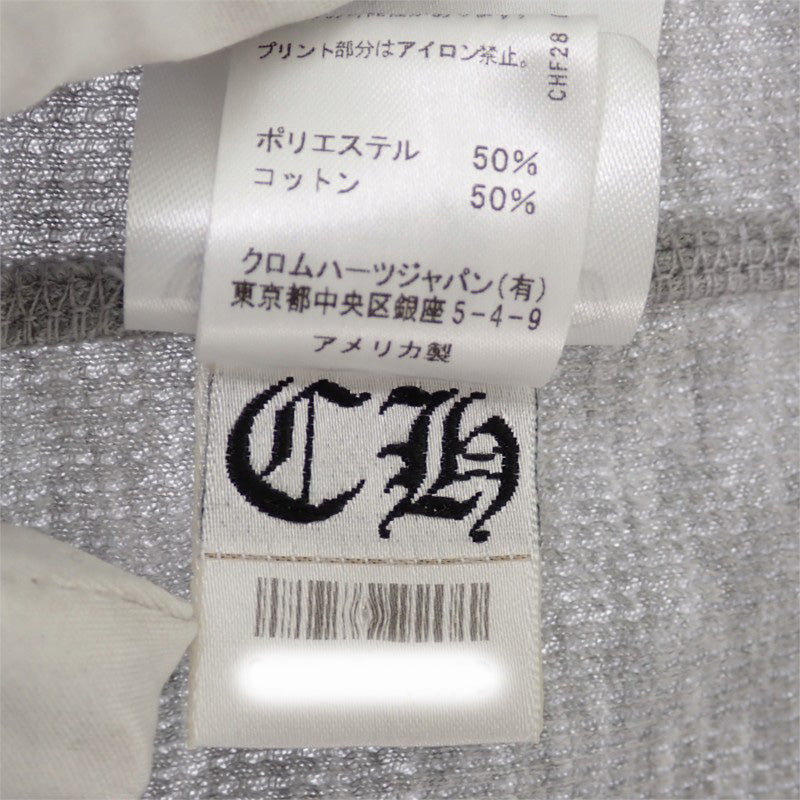 クロムハーツ CHROME HEARTS サーマルロングスリーブシャツ XL 408207011******784 長袖シャツ コットン ポリエステル グレー メンズ【中古】【Aランク】