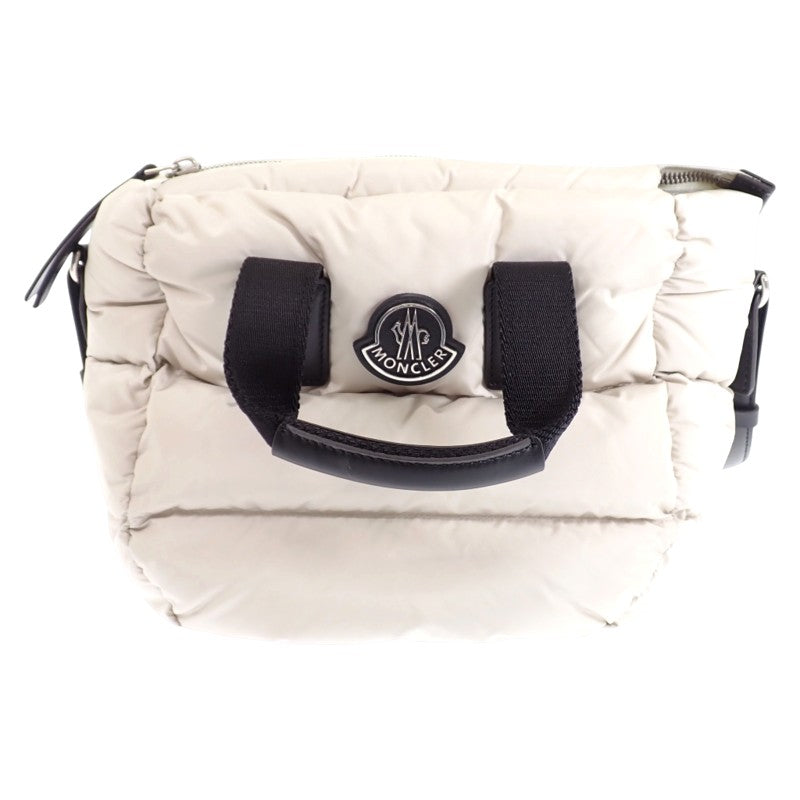 モンクレール MONCLER ミニキャラドック J20985L00014 M4422 2WAYバッグ 2WAYバッグ ナイロン レザー グレー レディース【中古】【Aランク】