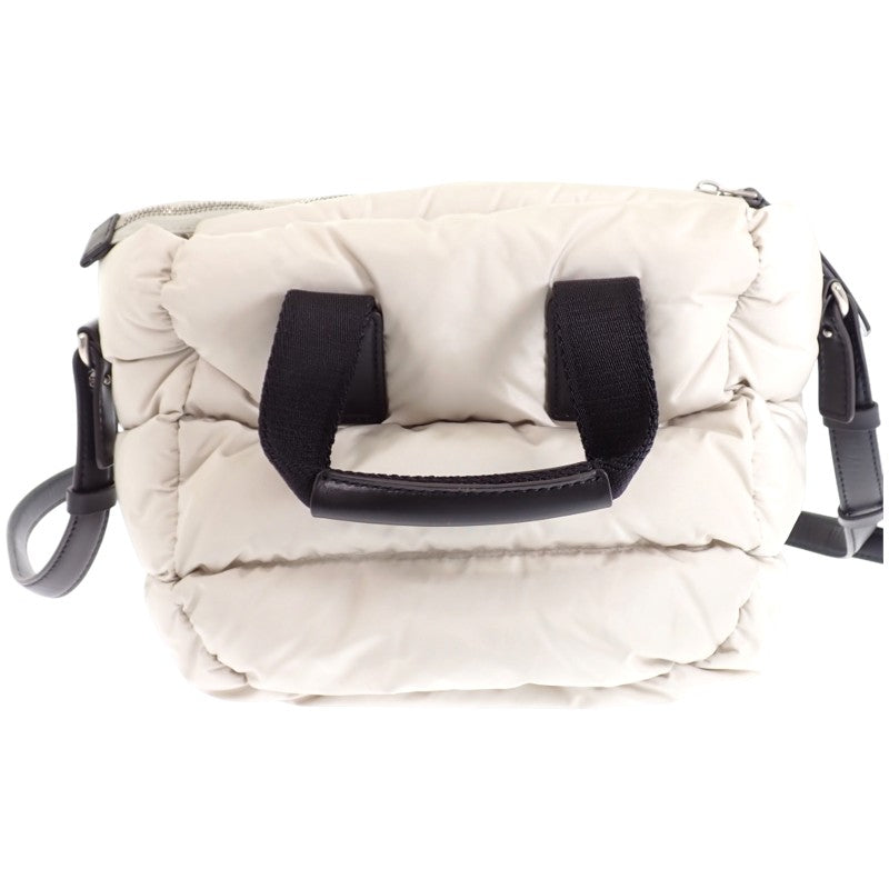 モンクレール MONCLER ミニキャラドック J20985L00014 M4422 2WAYバッグ 2WAYバッグ ナイロン レザー グレー レディース【中古】【Aランク】