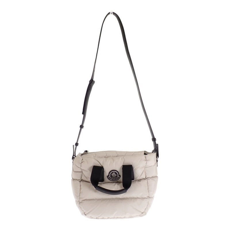 モンクレール MONCLER ミニキャラドック J20985L00014 M4422 2WAYバッグ 2WAYバッグ ナイロン レザー グレー レディース【中古】【Aランク】
