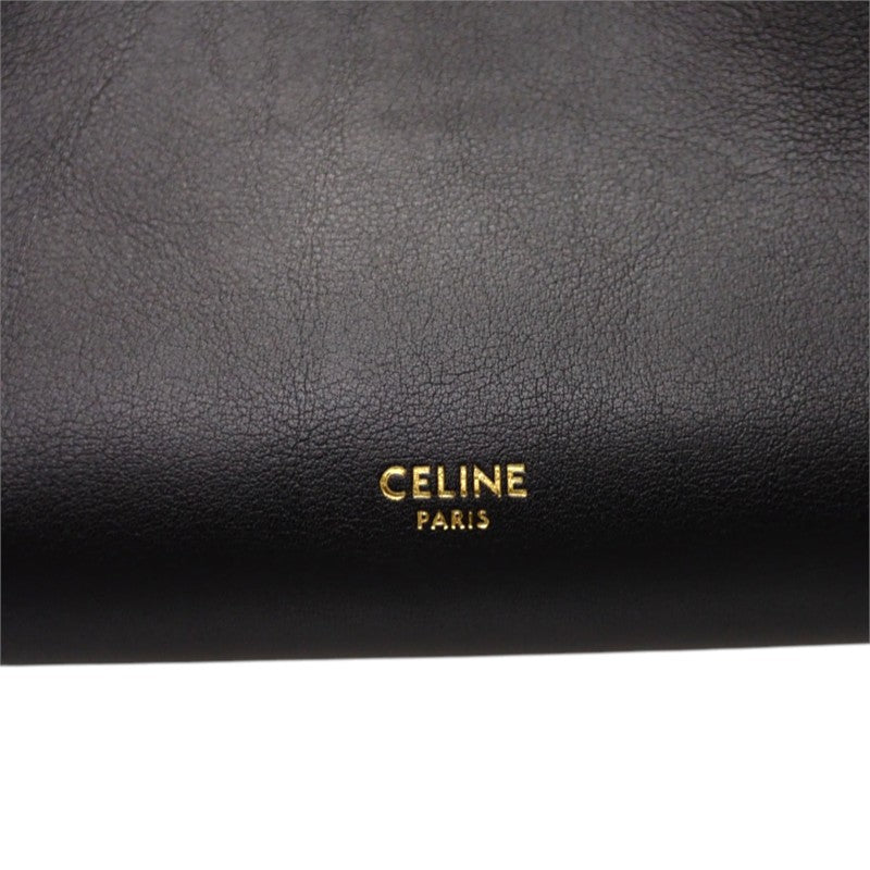 セリーヌ CELINE スモールドクターポーチ L106N3R32.38NO 2WAYバッグ ショルダーバッグ カーフ ブラック ゴールド金具 レディース【中古】【Aランク】
