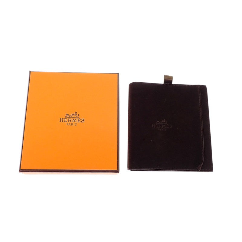 エルメス HERMES オーケリーPM ネックレス ヴォースイフト メタル シルバー エトゥープ レディース メンズ【中古】【SAランク】