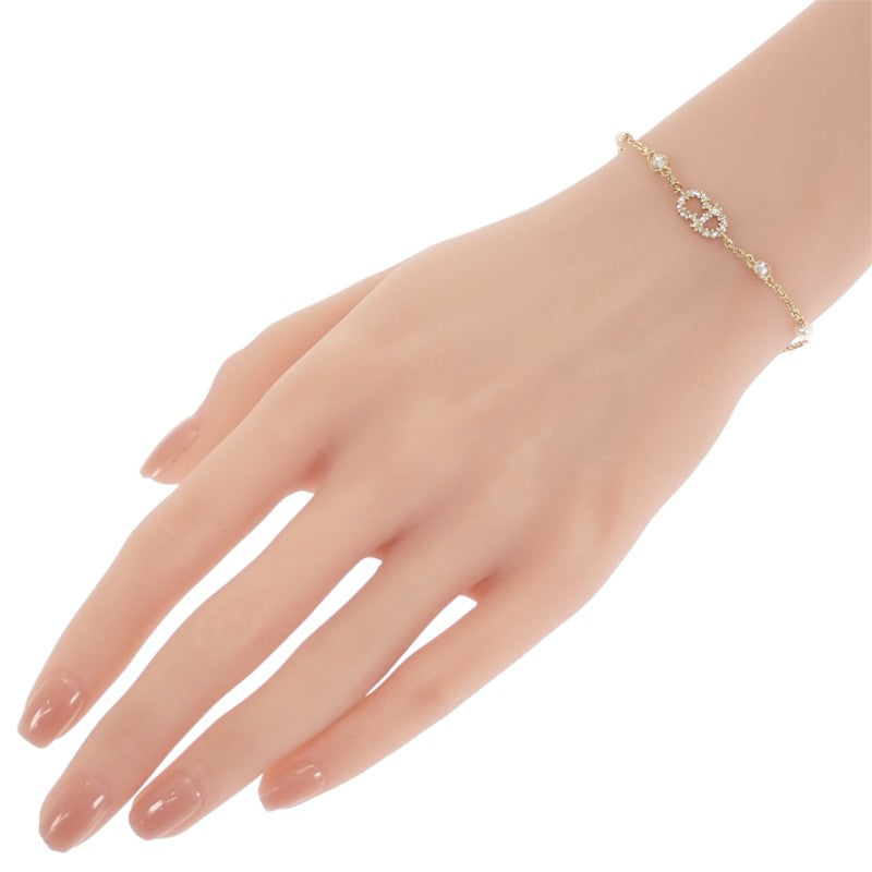 ディオール Dior Clair D Lune B3106WOMZI_D301 ブレスレット メタル フェイクパール クリスタル ゴールド レディース【中古】【Aランク】