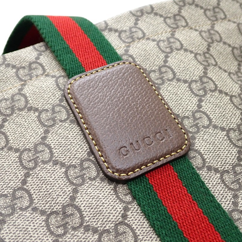 グッチ GUCCI テンダーミディアム 763287 トートバッグ ポリウレタン ベージュ シルバー金具 メンズ レディース【中古】【Aランク】