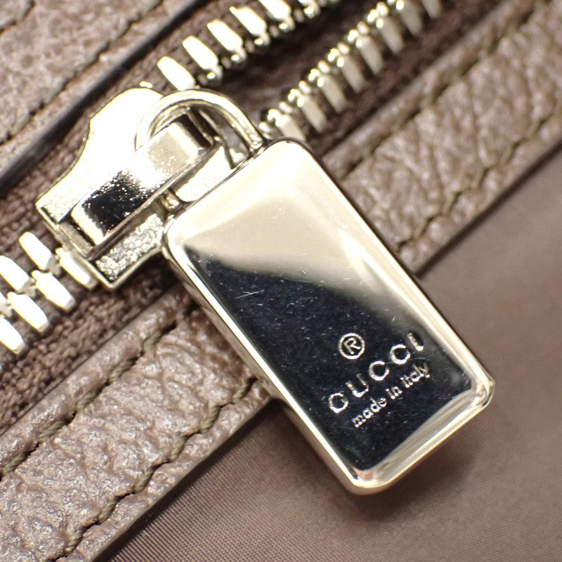 グッチ GUCCI テンダーミディアム 763287 トートバッグ ポリウレタン ベージュ シルバー金具 メンズ レディース【中古】【Aランク】